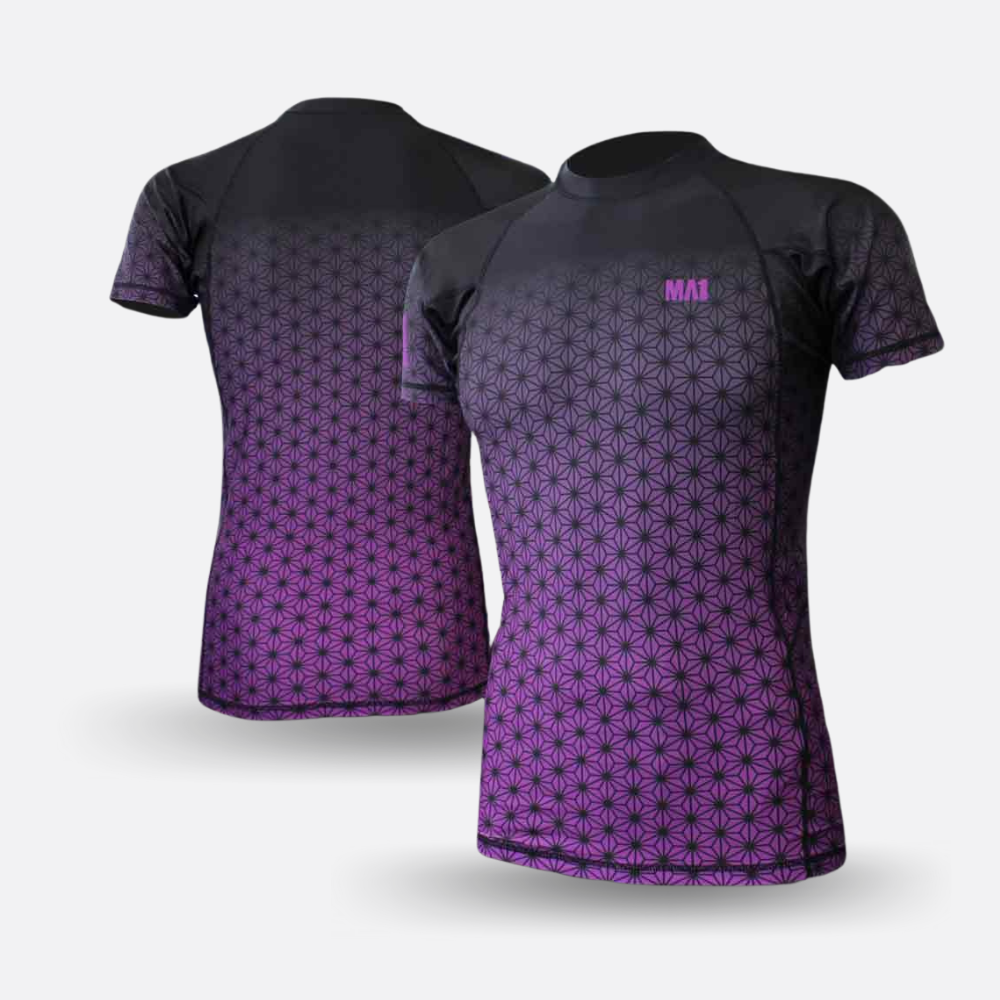 MA1 Short Sleeve Rash Guard - Wagara Purple