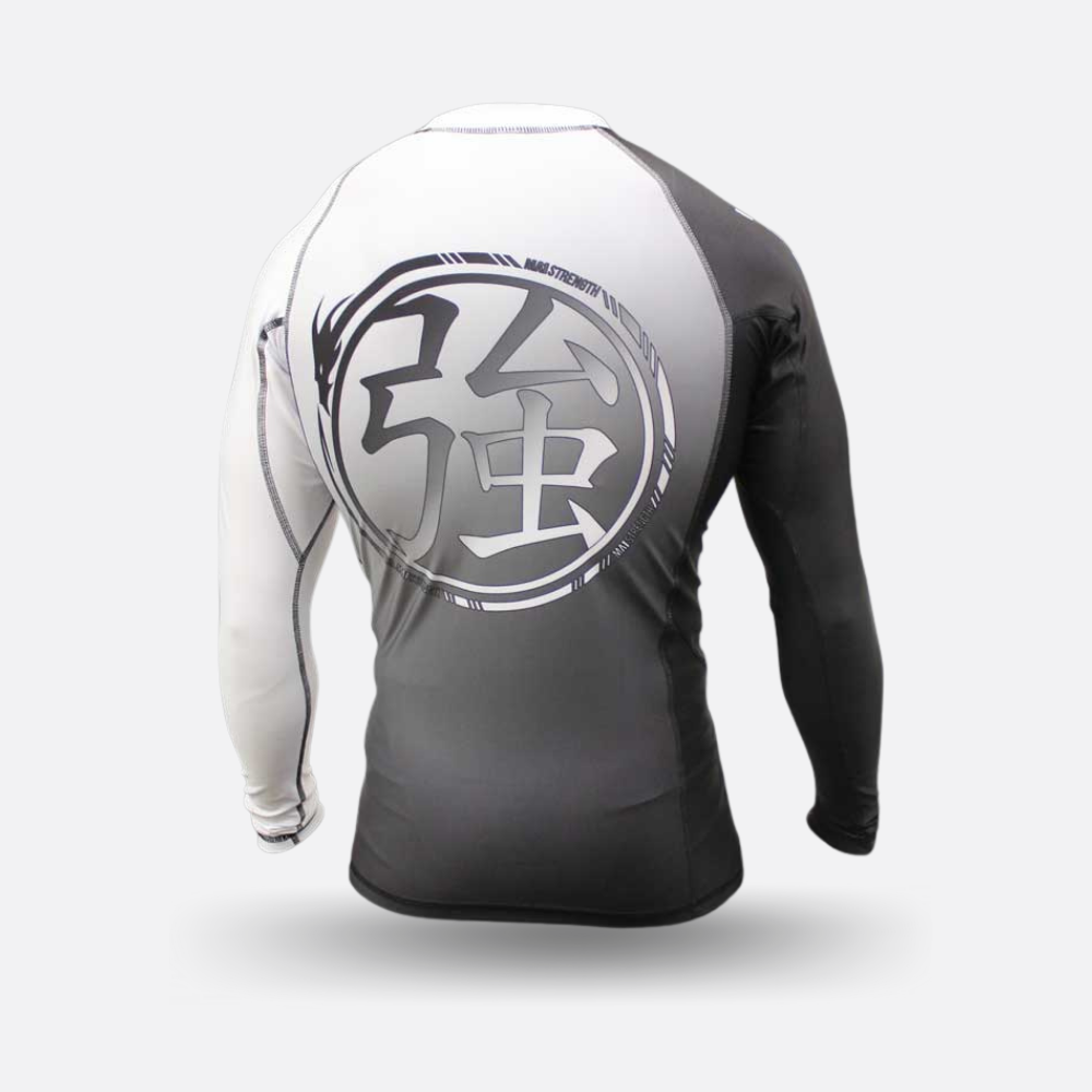 MA1 Long Sleeve Rash Guard - Gradient White