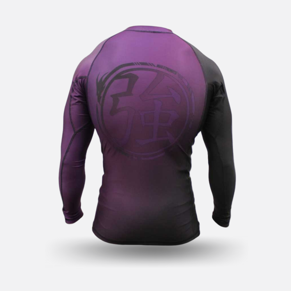 MA1 Long Sleeve Rash Guard - Gradient Purple