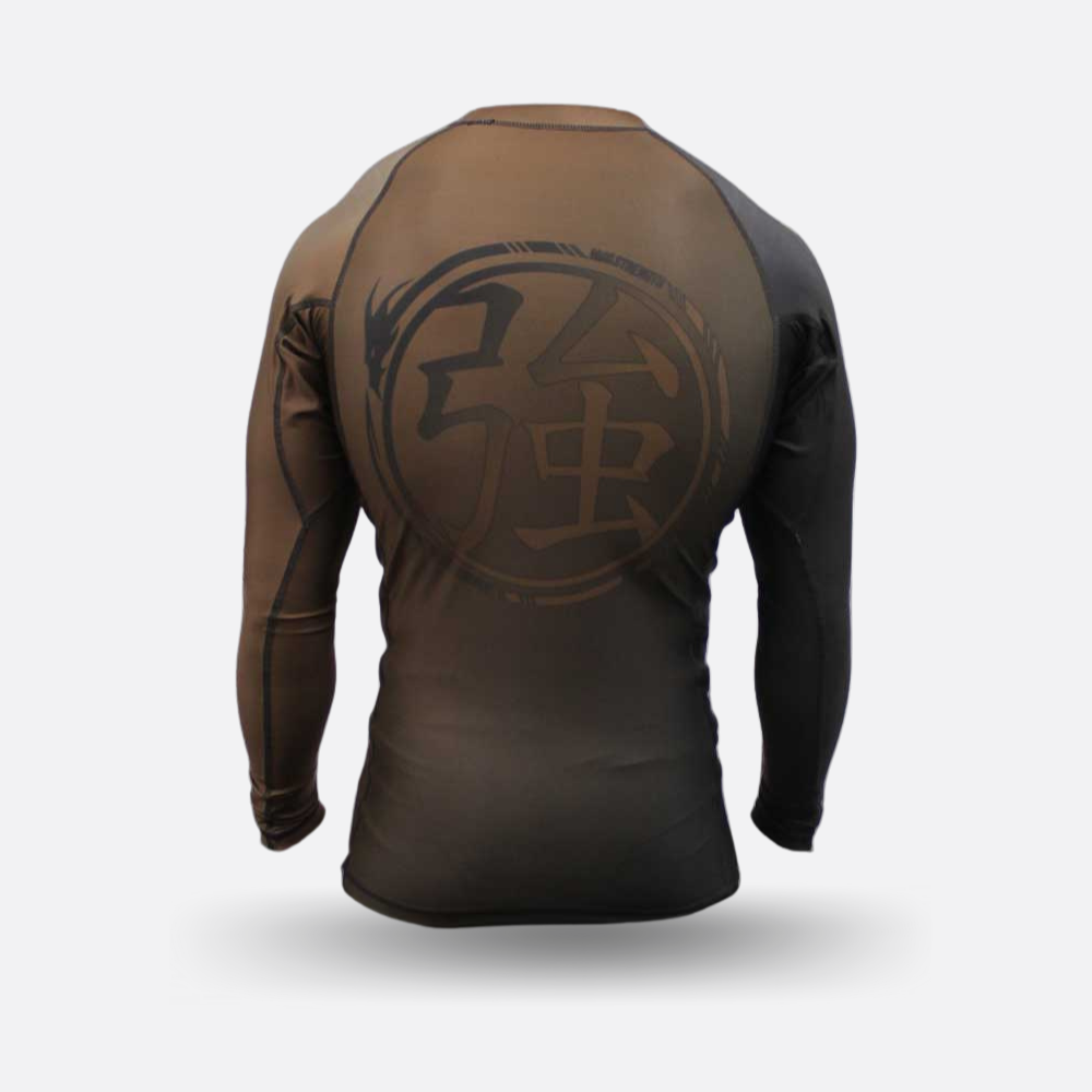 MA1 Long Sleeve Rash Guard - Gradient Brown