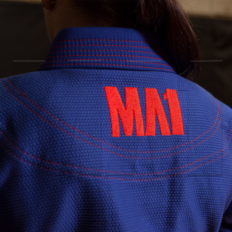 MA1 Female Premium Comp Gi - Blue, Red & White