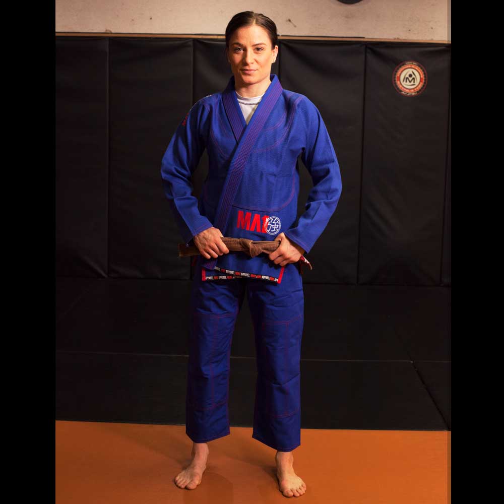 MA1 Female Premium Comp Gi - Blue, Red & White