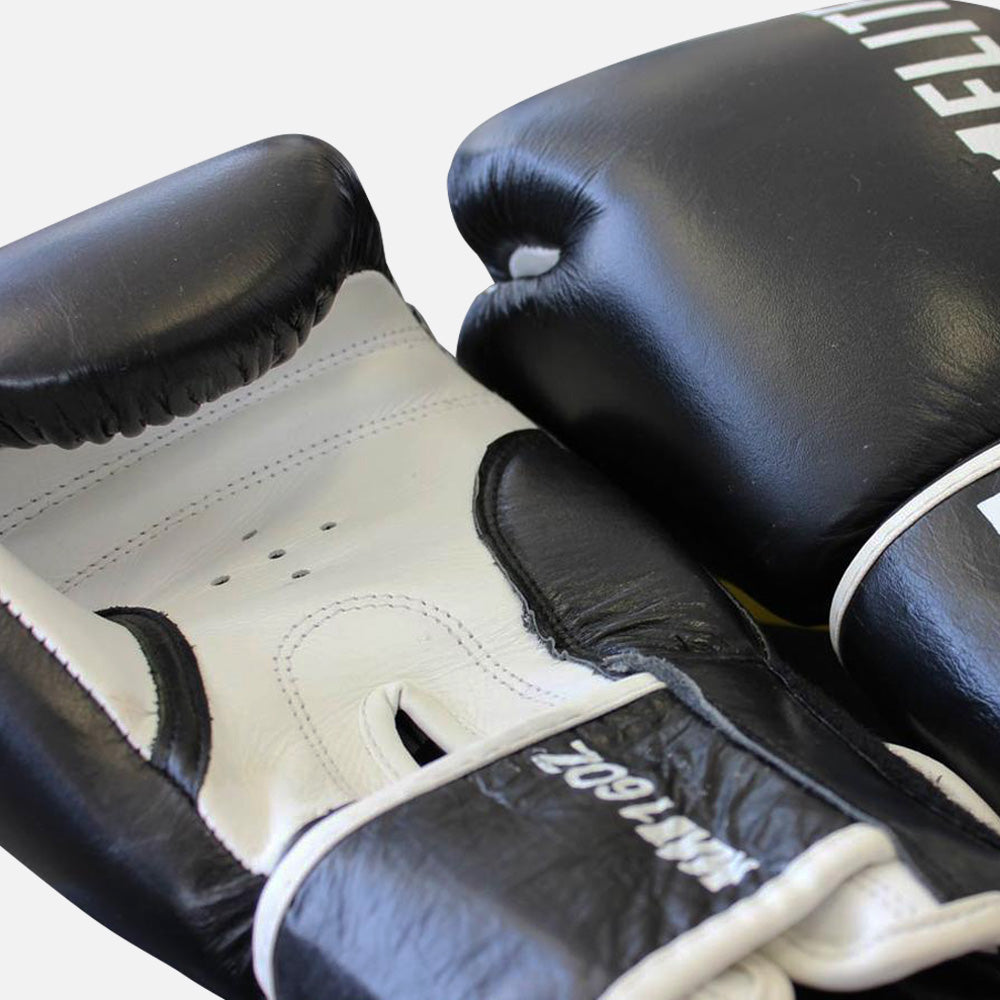 MA1 Elite Leather 16oz Boxing Gloves - Black