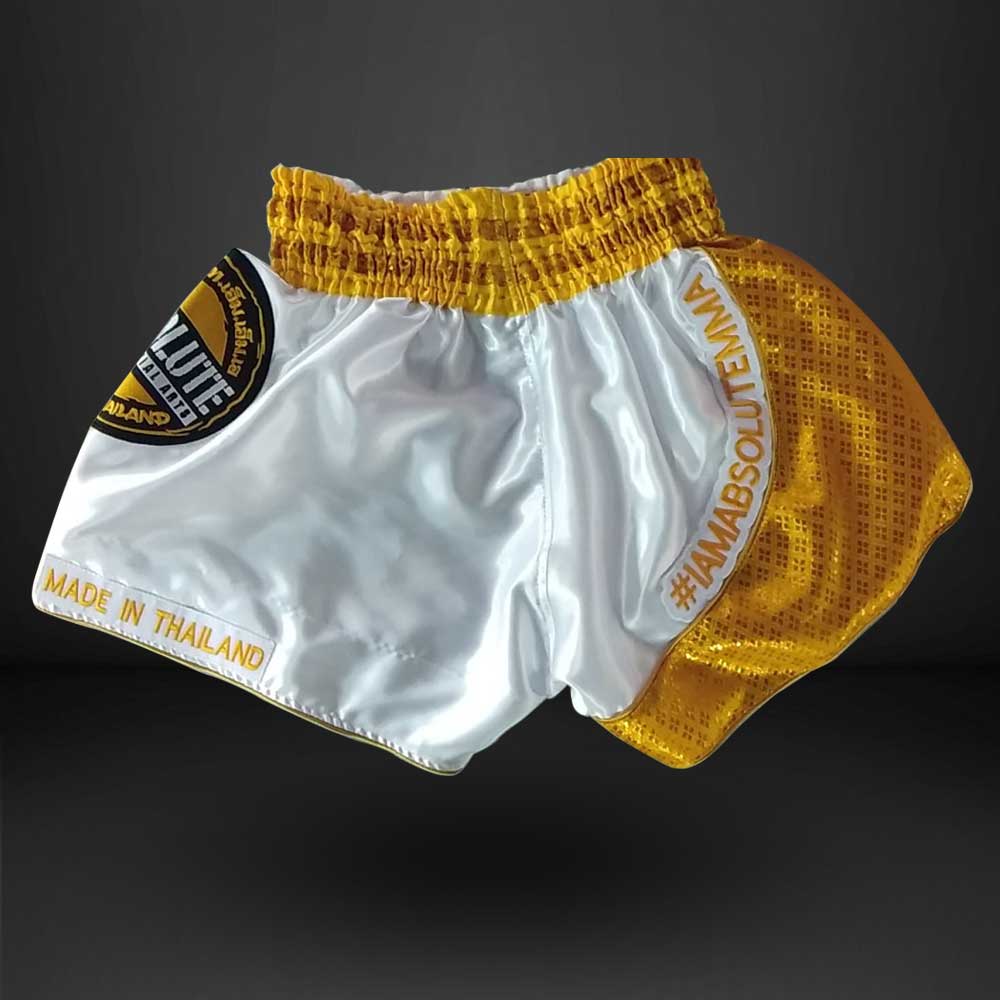 MA1 Thai Made Gold Absolute Thailand Muay Thai Shorts