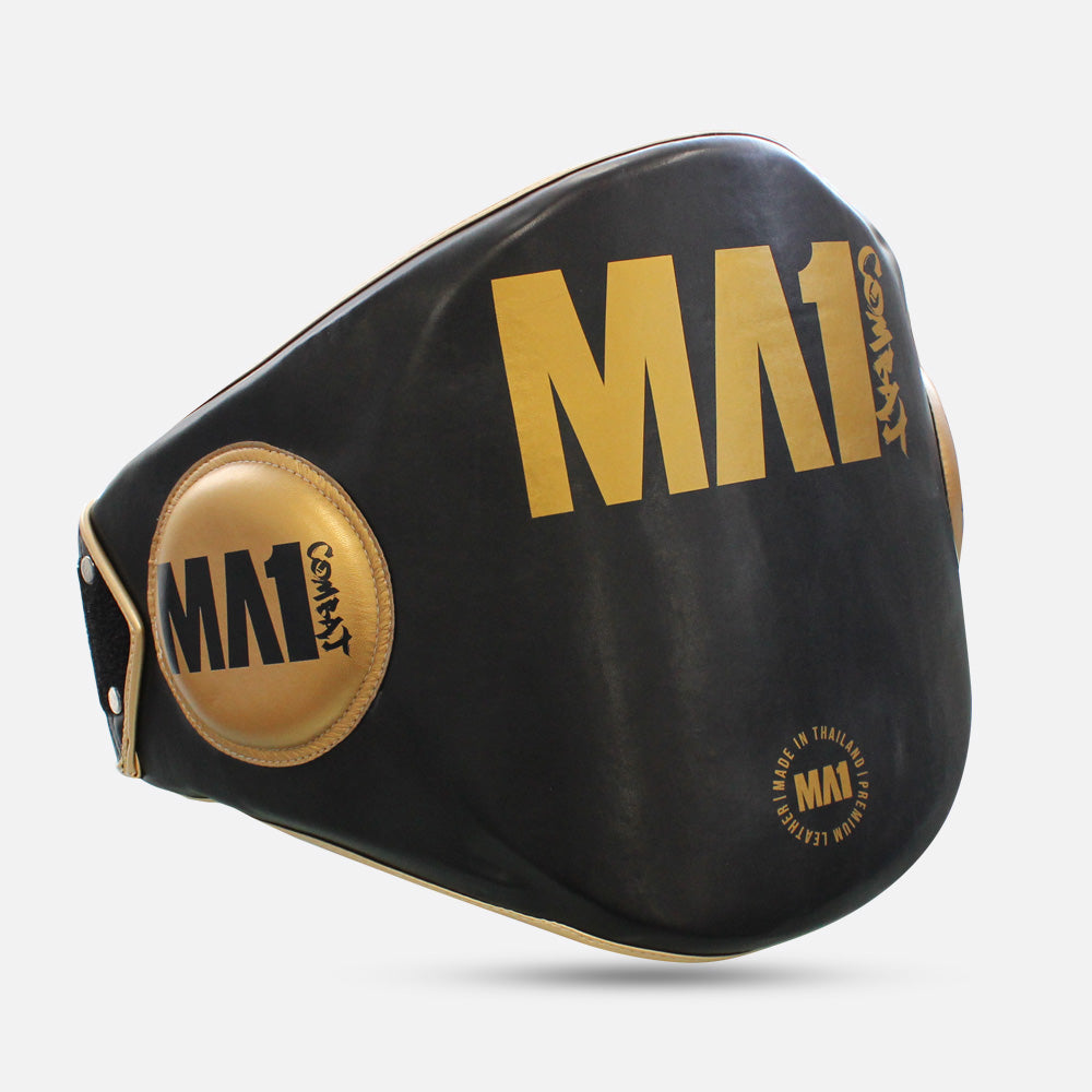 MA1 Thai Made Black Leather Belly Pad