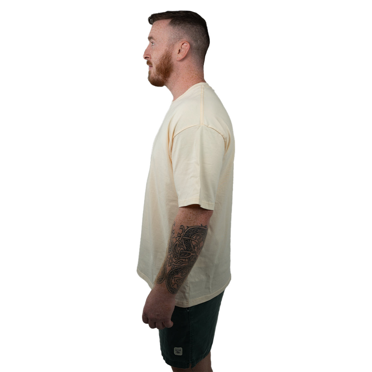 MA1 Combat Casual Oversized Beige Tee - product photo 2