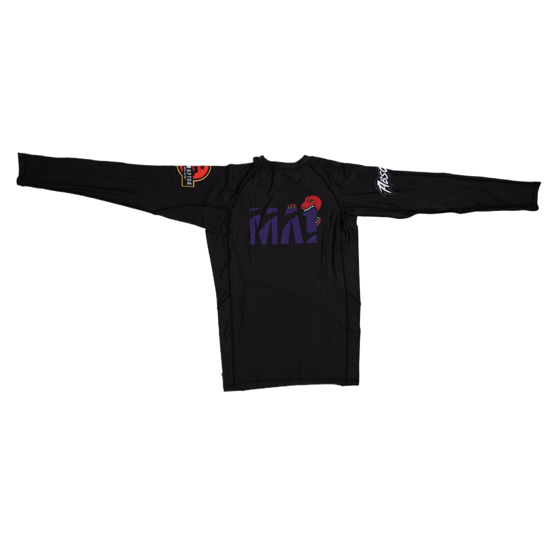 MA1 Absolute Raptors Black Long Sleeve Rashguard