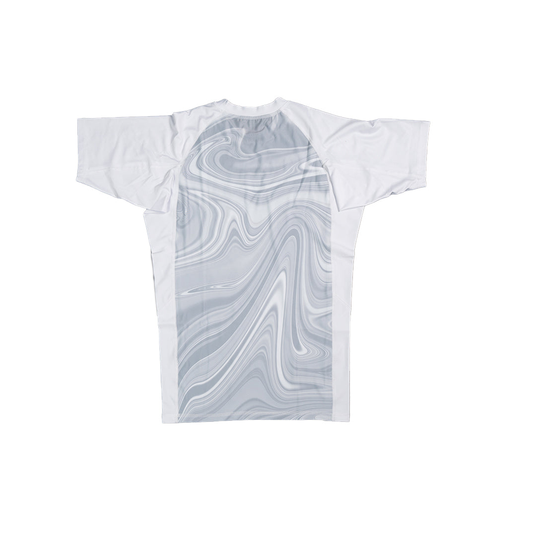 MA1 Liquid White Short Sleeve Rashguard - product photo 5