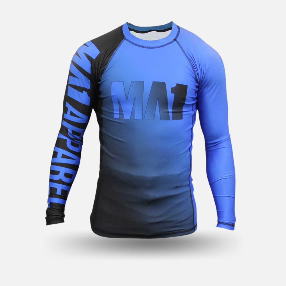 MA1 Long Sleeve Rash Guard - Gradient Blue - product photo 2