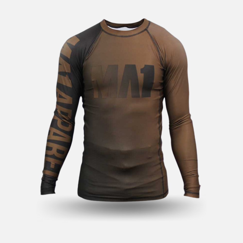 MA1 Long Sleeve Rash Guard - Gradient Brown - product photo 2