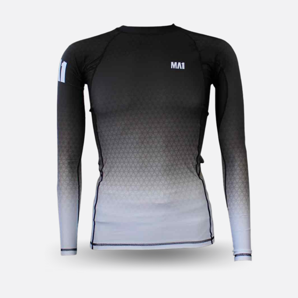 MA1 Long Sleeve Rash Guard - Wagara White - product photo 2