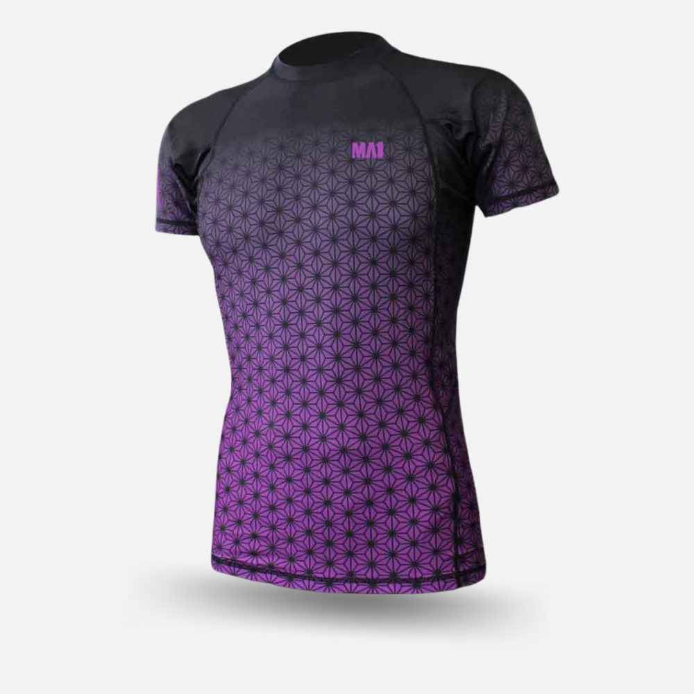 MA1 Short Sleeve Rash Guard - Wagara Purple - product photo 7