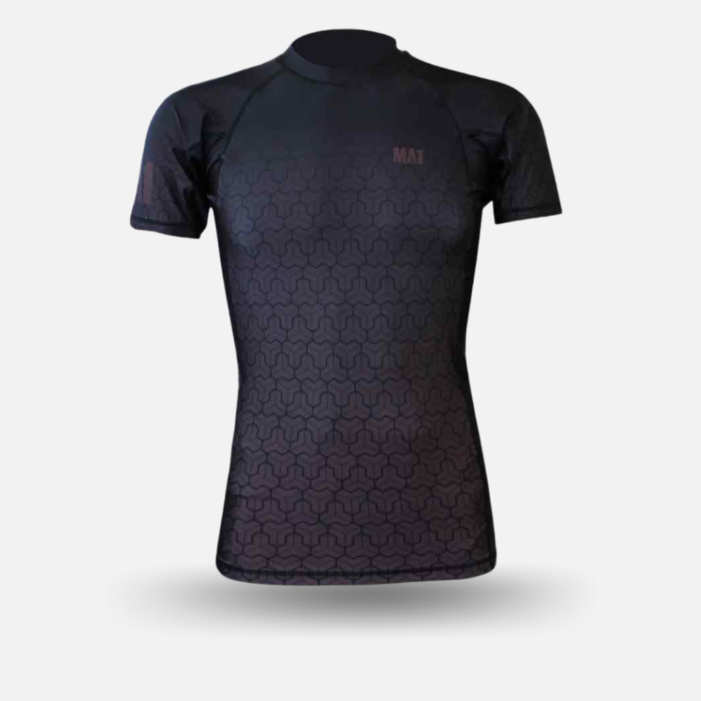 MA1 Short Sleeve Rash Guard - Wagara Brown - product photo 2