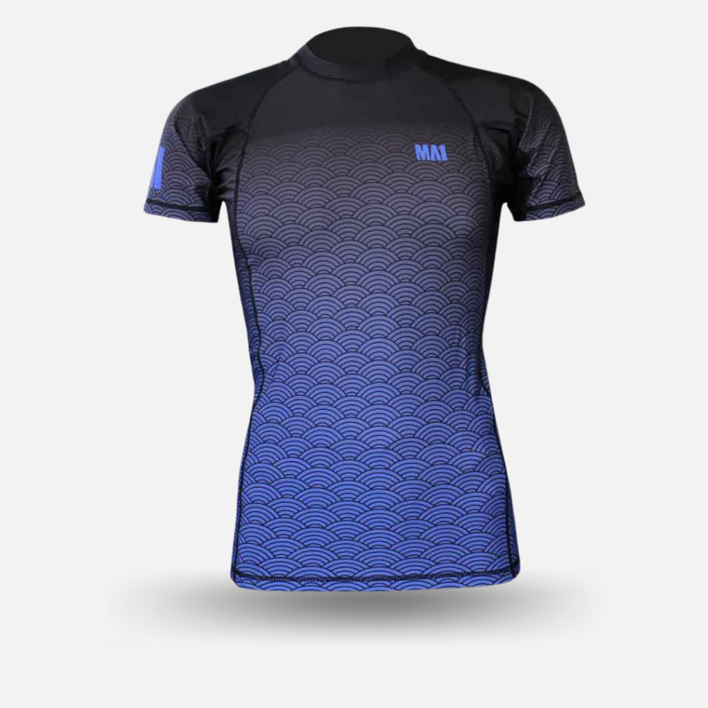 MA1 Short Sleeve Rash Guard - Wagara Blue - product photo 2