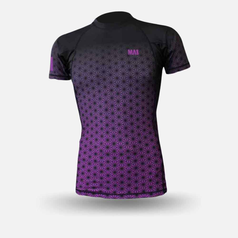 MA1 Short Sleeve Rash Guard - Wagara Purple - product photo 4