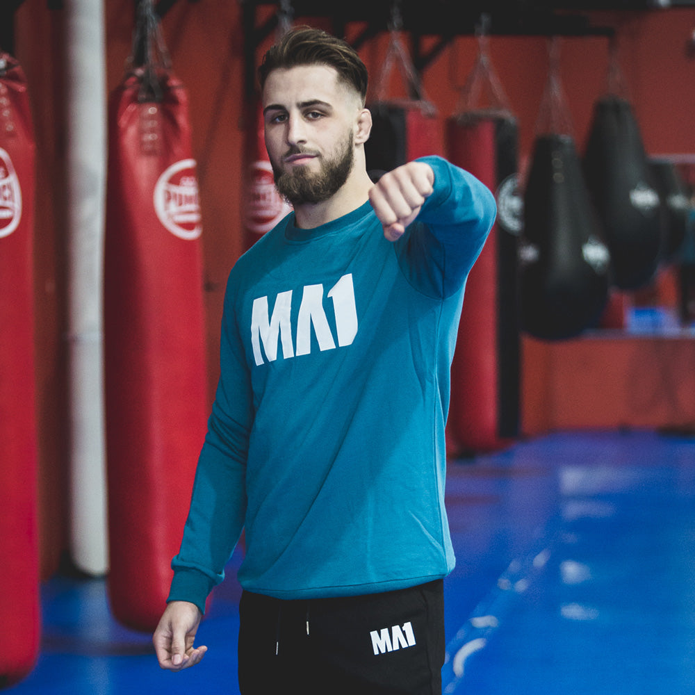 MA1 Classic Blue Teal Crew Neck - product photo 2