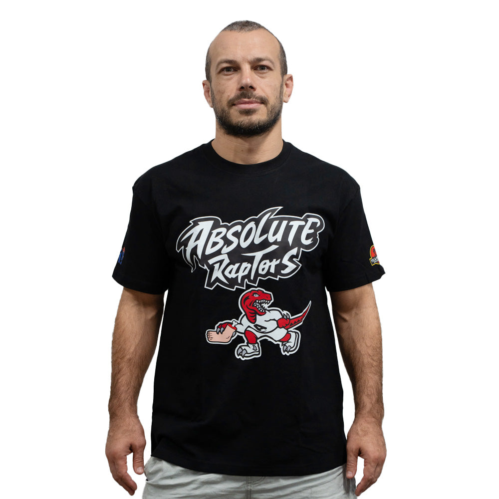 MA1 Absolute MMA Raptors Cotton Oversized Black Tee