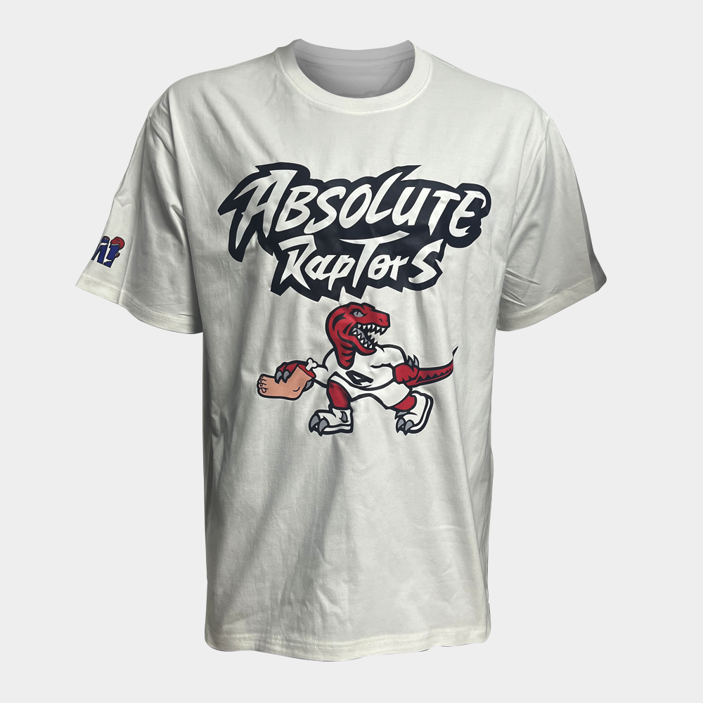 MA1 Absolute MMA Raptors Cotton Oversized White Tee
