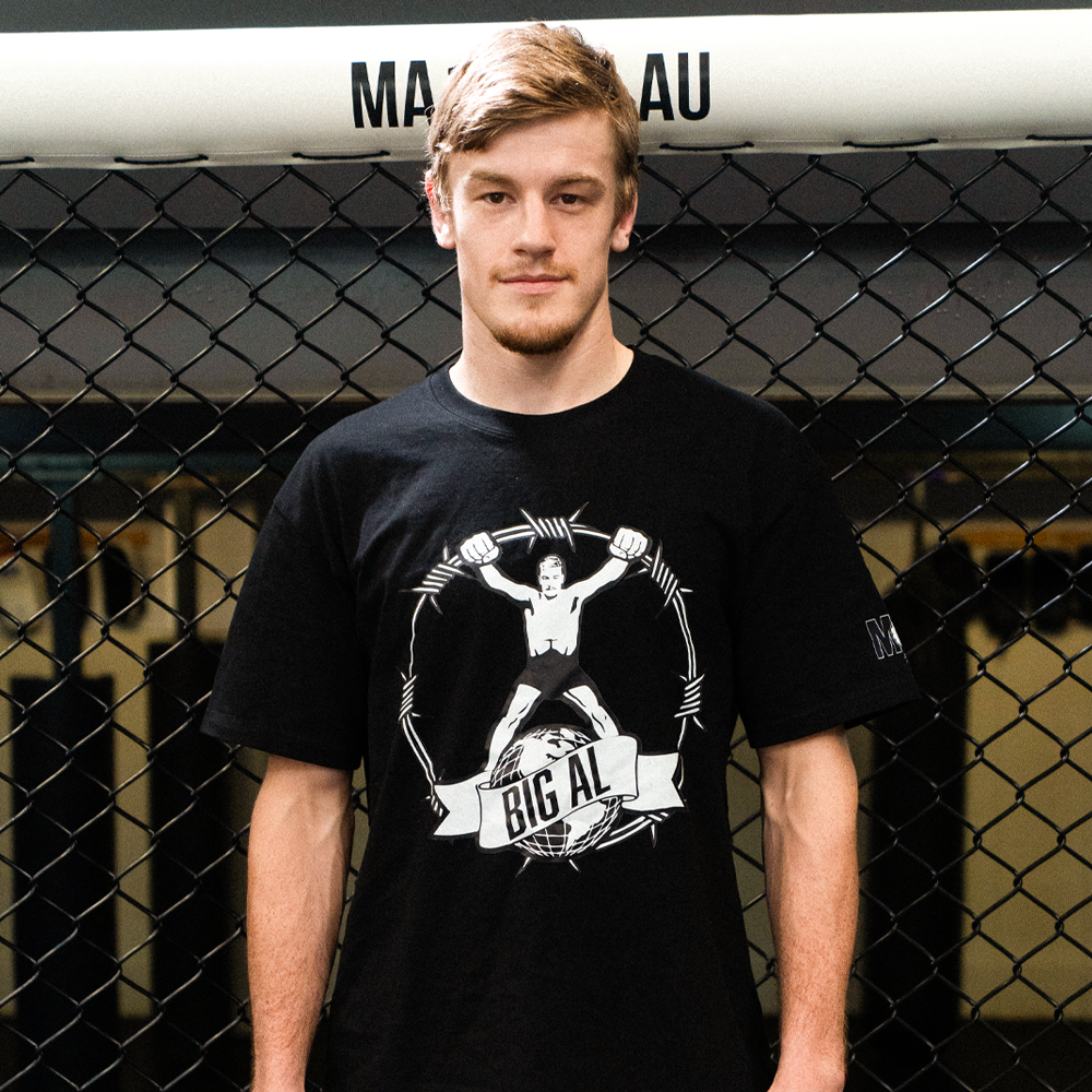 MA1 "Big Al" Alastair Volders Cotton Oversized Black Tee - Shirts & Tops
