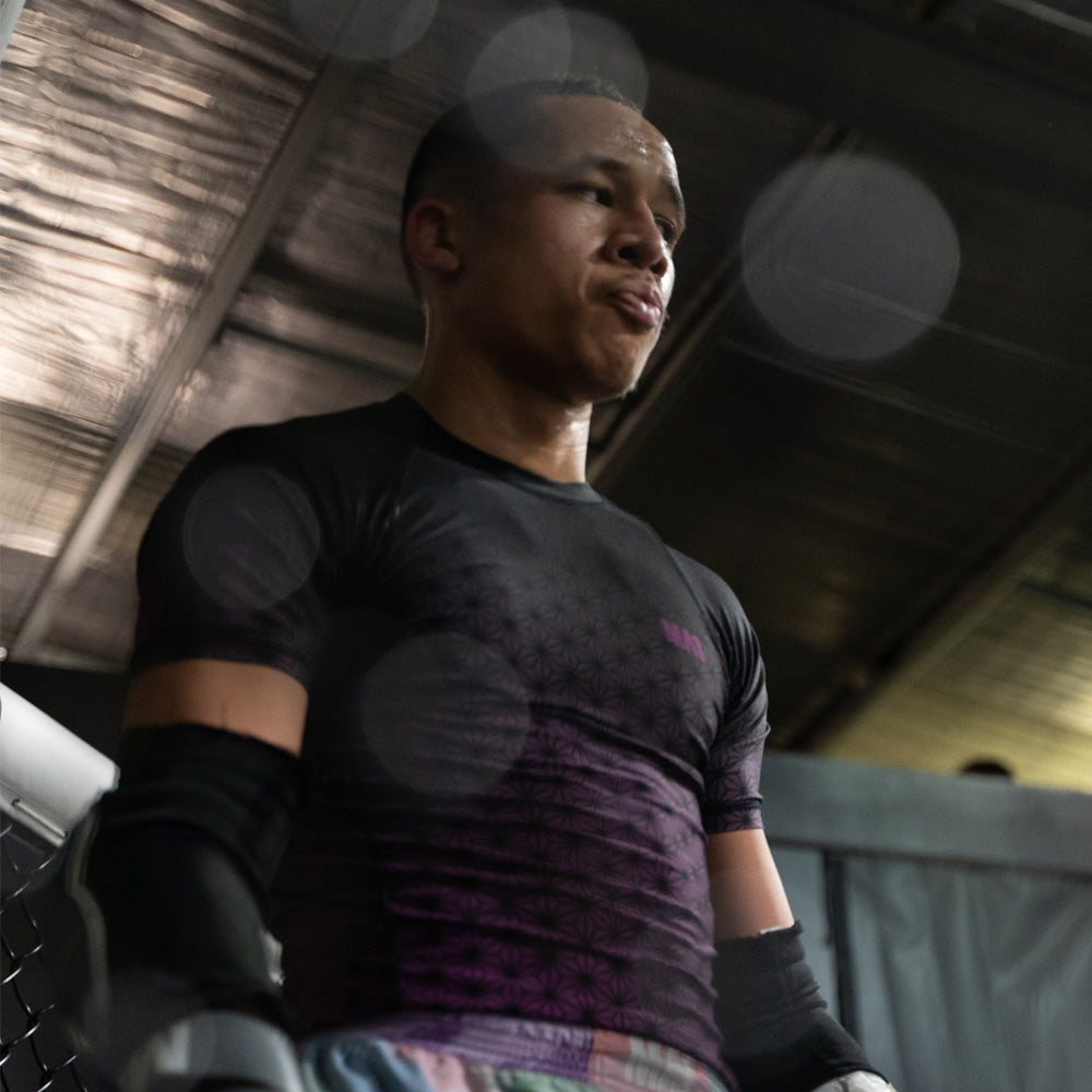 MA1 Short Sleeve Rash Guard - Wagara Purple - product photo 2