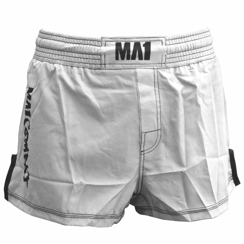 MA1 Combat Basic White High Cut MMA Shorts - product photo 2