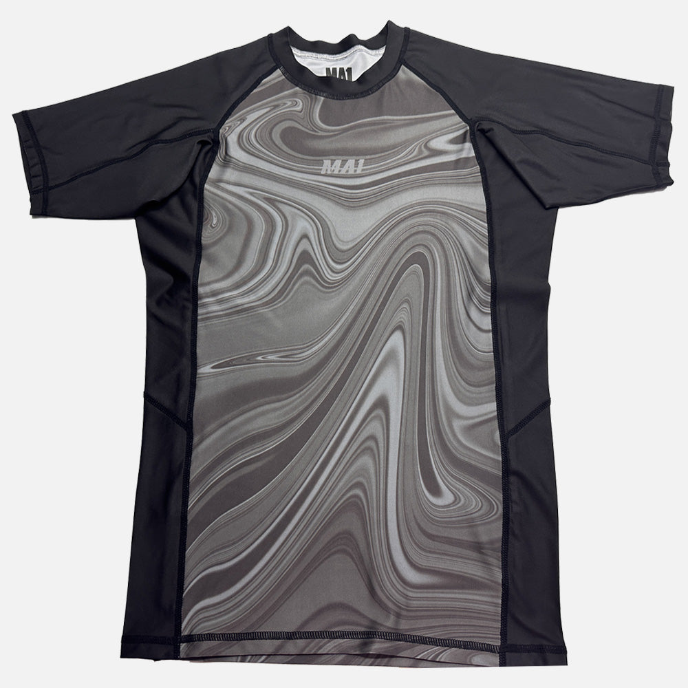 MA1 Liquid Black Short Sleeve Rashguard
