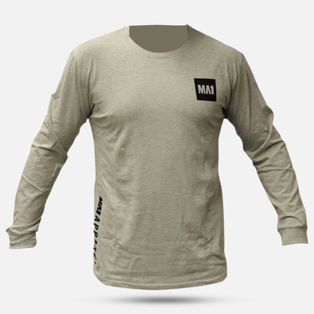 MA1 Basics Grey Long Sleeve T-shirt - product photo 2