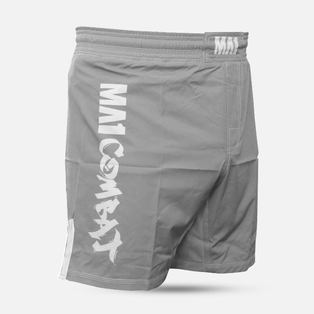 MA1 Combat Basic Grey White MMA Shorts - product photo 2