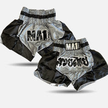 MA1 Combat Thai Made Black and Grey Thai Shorts