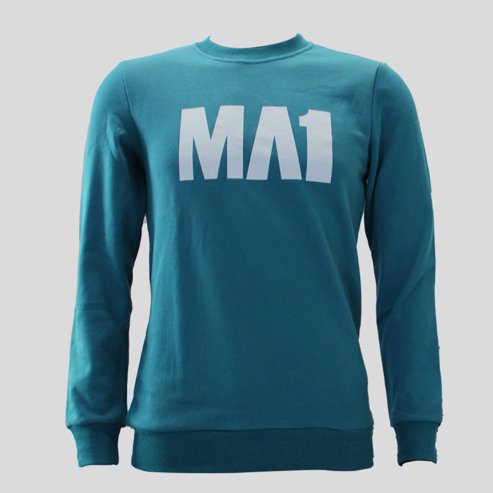 MA1 Classic Blue Teal Crew Neck - product photo 6