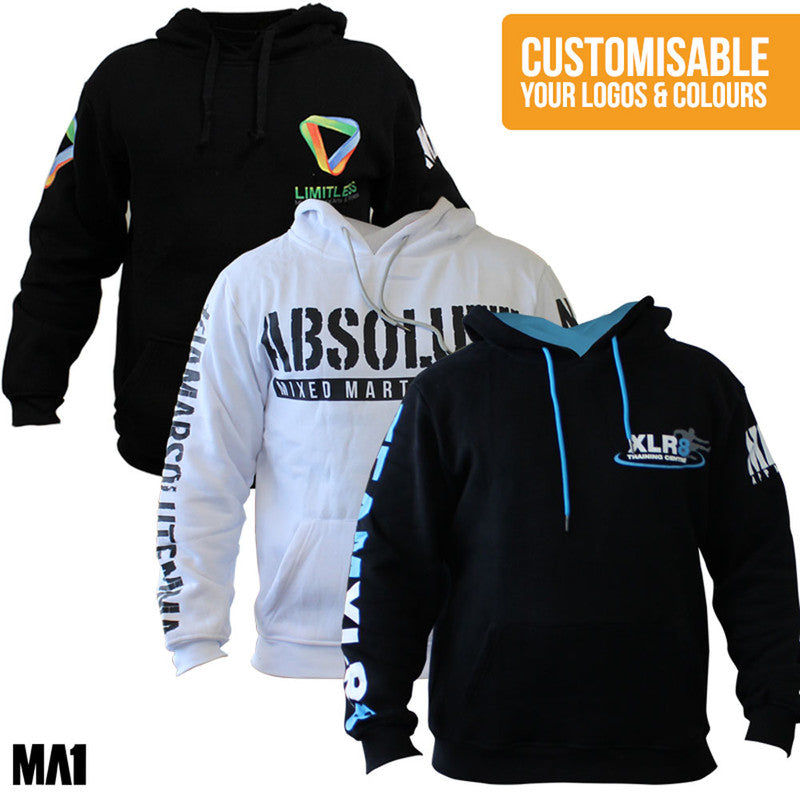 Custom Fleece Pull Over Hoodie - Hoodies