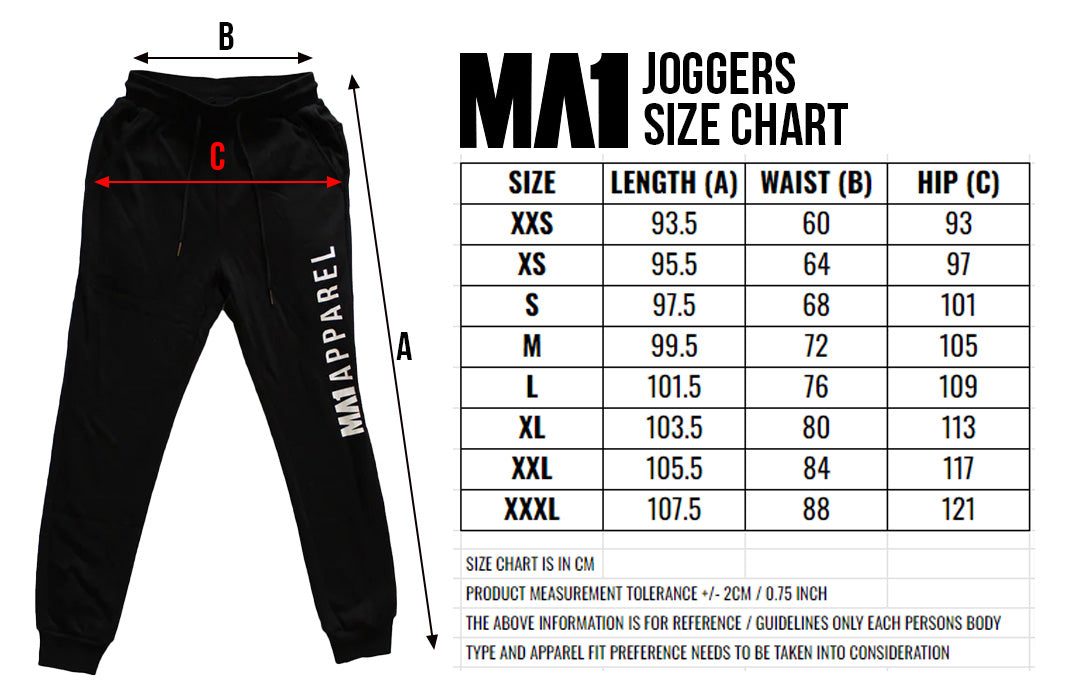 MA1 Classic Black Joggers - product photo 2
