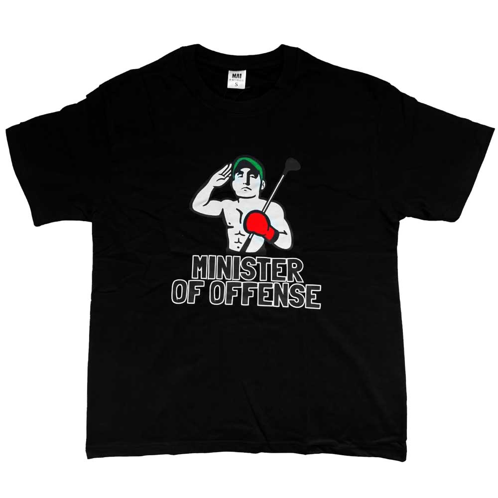 MA1 "Minister of Offense" Sam Marles Oversized Black Tee