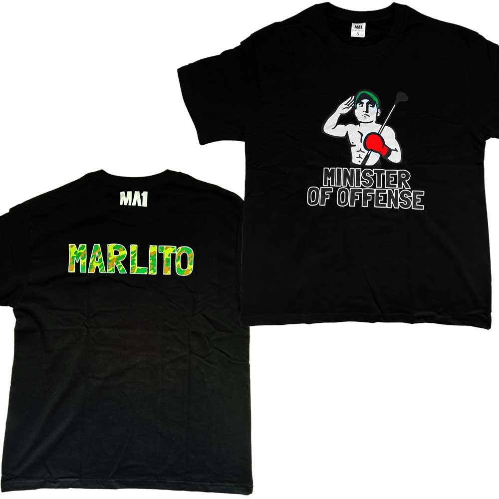 MA1 "Minister of Offense" Sam Marles Oversized Black Tee