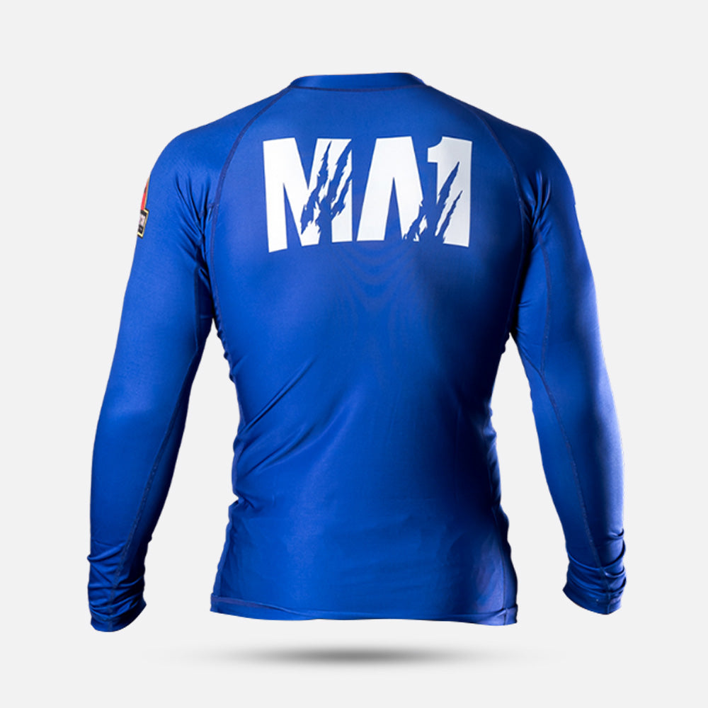 MA1 Raptor Long Sleeve Rash Guard - Blue - product photo 3
