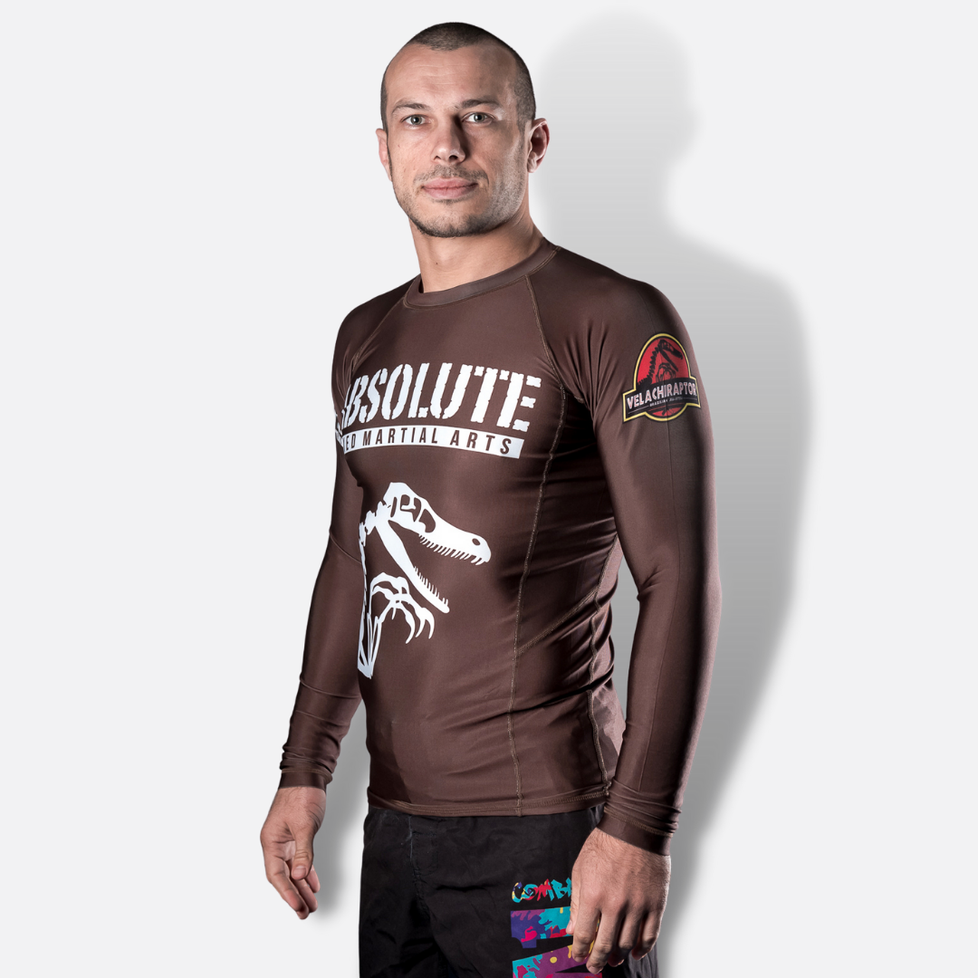 MA1 Raptor Long Sleeve Rash Guard - Brown - product photo 4