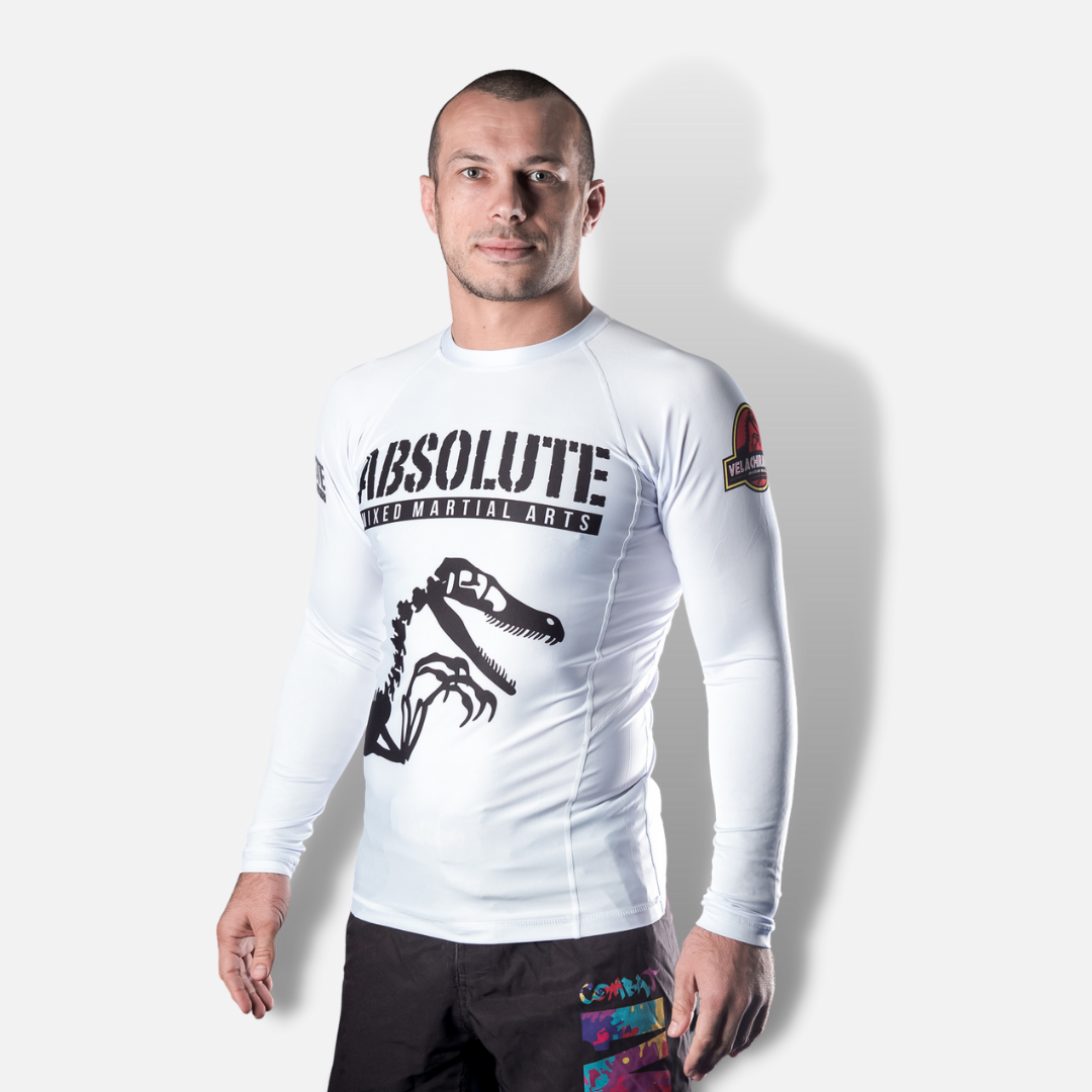 MA1 Raptor Long Sleeve Rash Guard - White - product photo 2