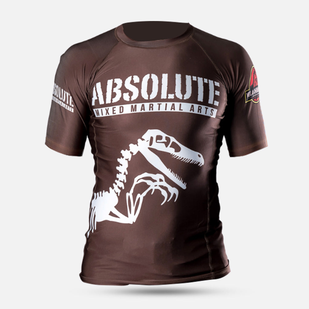 MA1 Raptor Short Sleeve Rash Guard - Brown - product photo 2