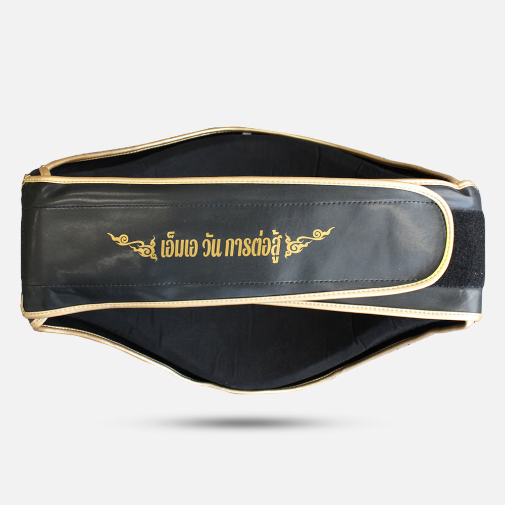 MA1 Thai Made Black Leather Belly Pad - product photo 3