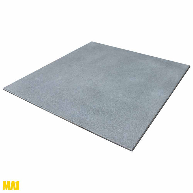 MA1 Premium Rubber Gym Mat - 1m x 1m x 15mm - Grey - product photo 2