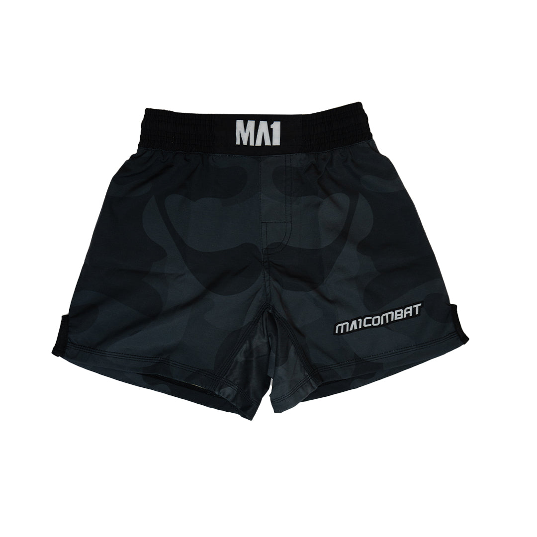MA1 Kids Camo Basic Cut MMA Shorts