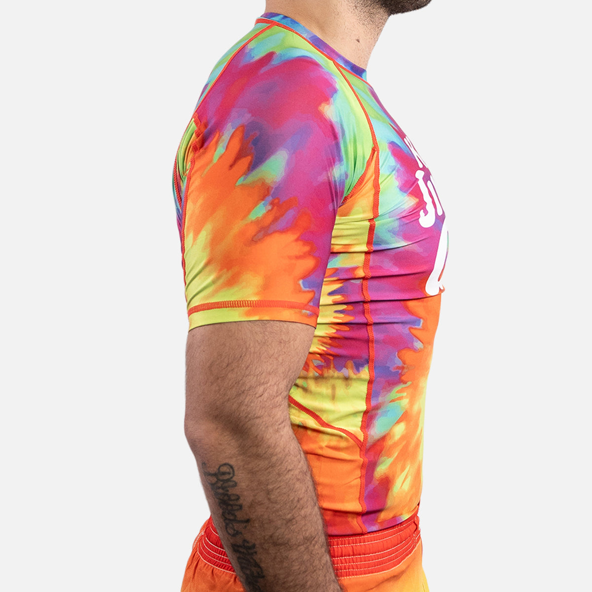 MA1 Keep BJJ Gay Tie Dye Short Sleeve Rashguard - product photo 4