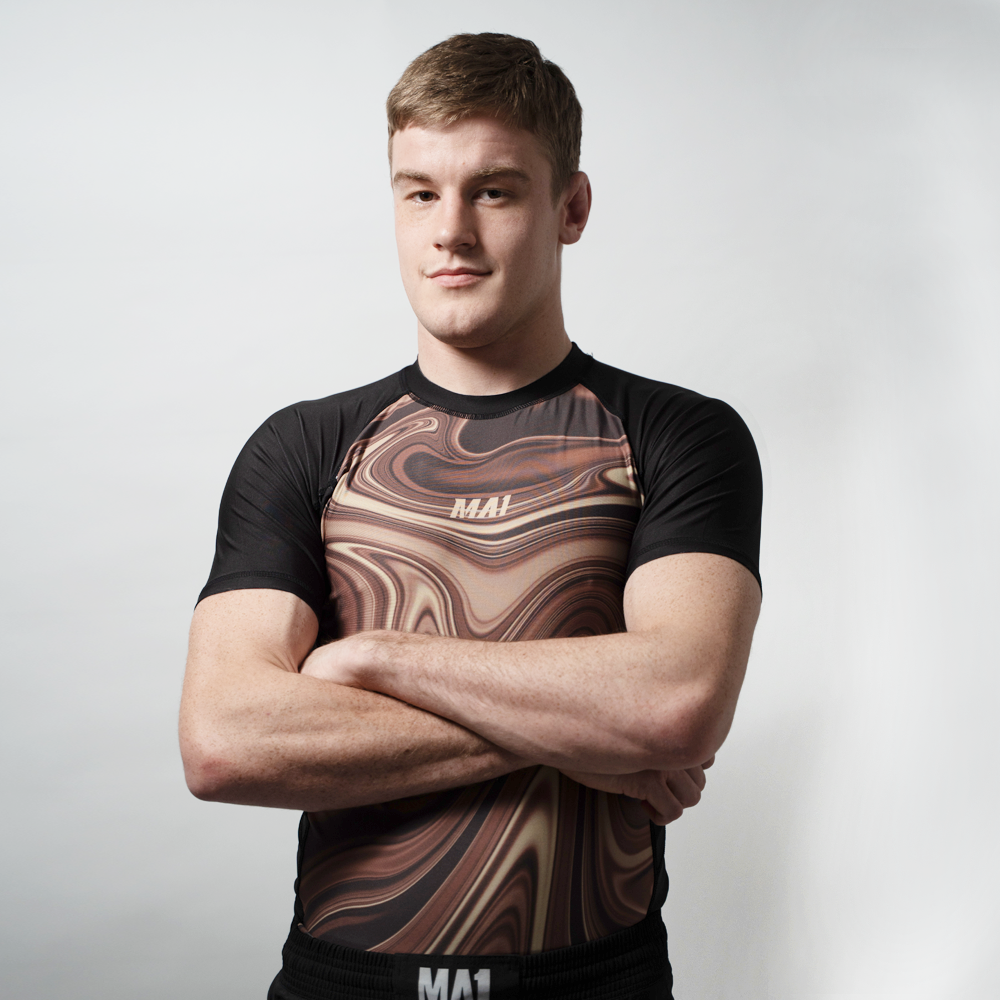 MA1 Liquid Brown Short Sleeve Rashguard
