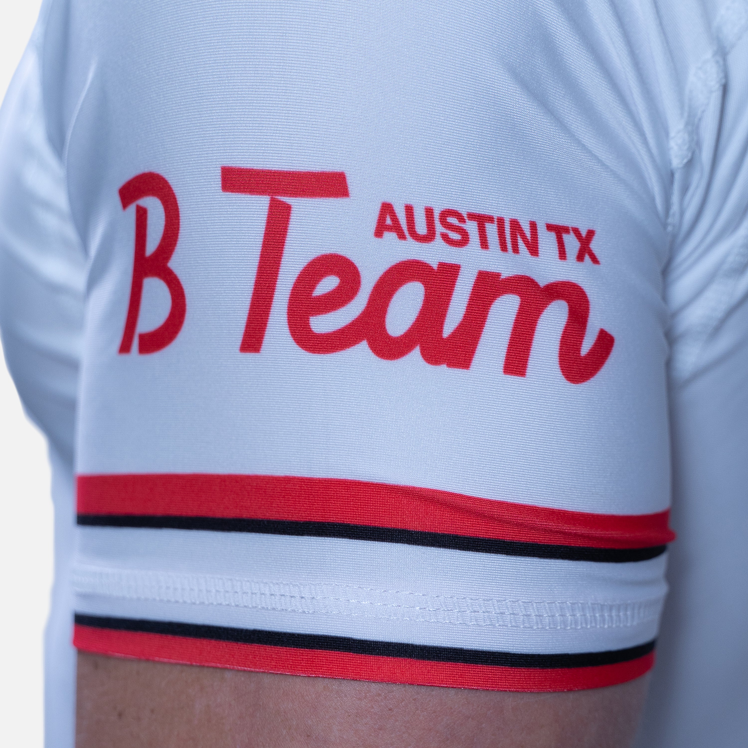 B-Team White Bulls Short Sleeve Rashguard