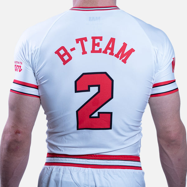 B-Team White Bulls Short Sleeve Rashguard - product photo 3