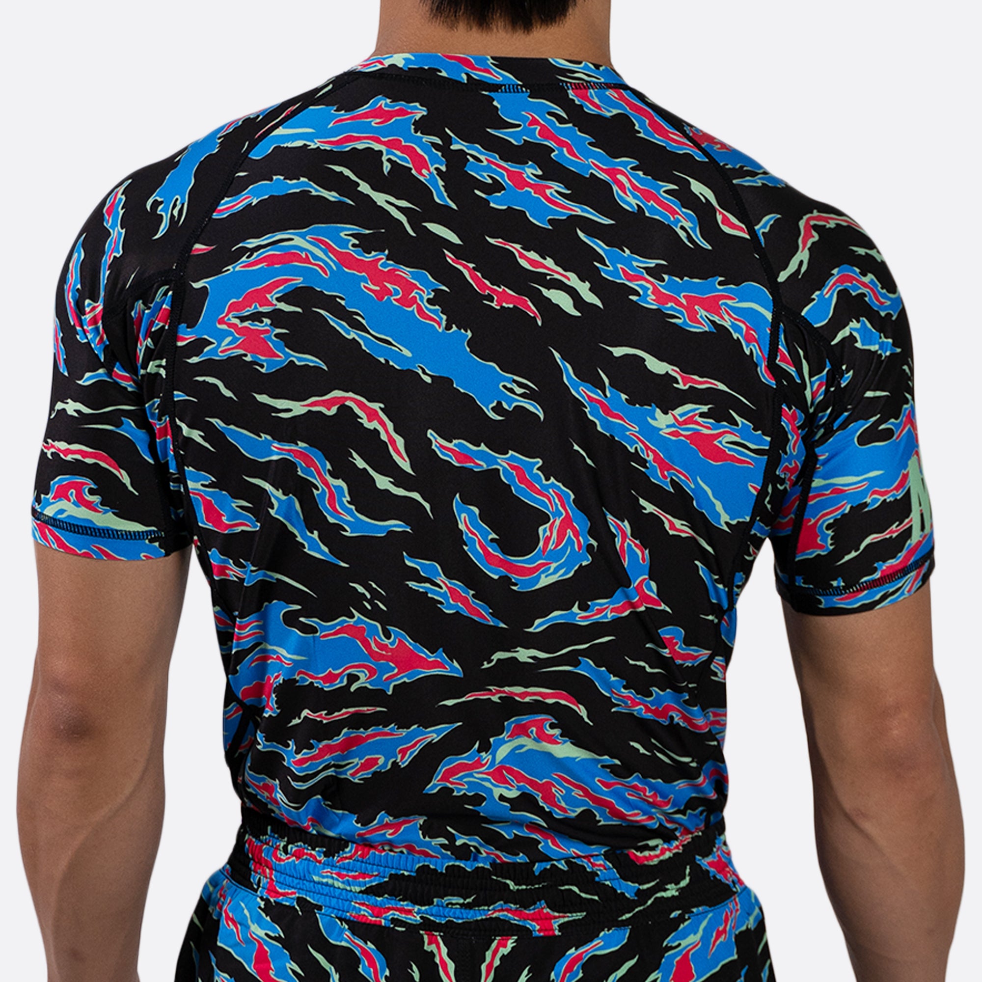 MA1 Camo Fire Short Sleeve Rashguard