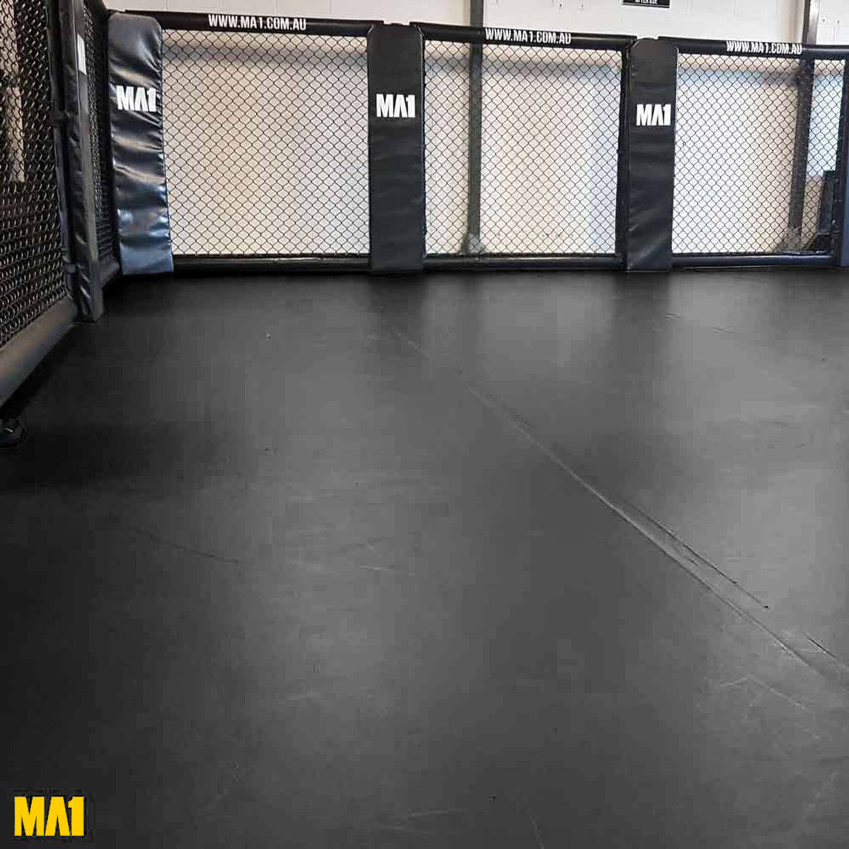 MA1 MMA Roll Out Mat with Velcro Tabs 1.5m*10M*50mm - Black