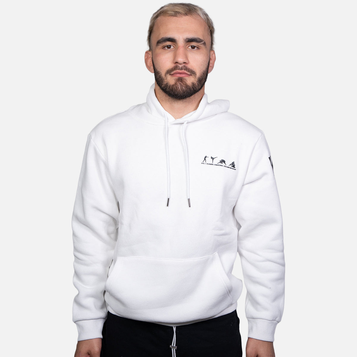 MA1 Fusion Fighting Championship FFC White Hoodie - Shirts & Tops
