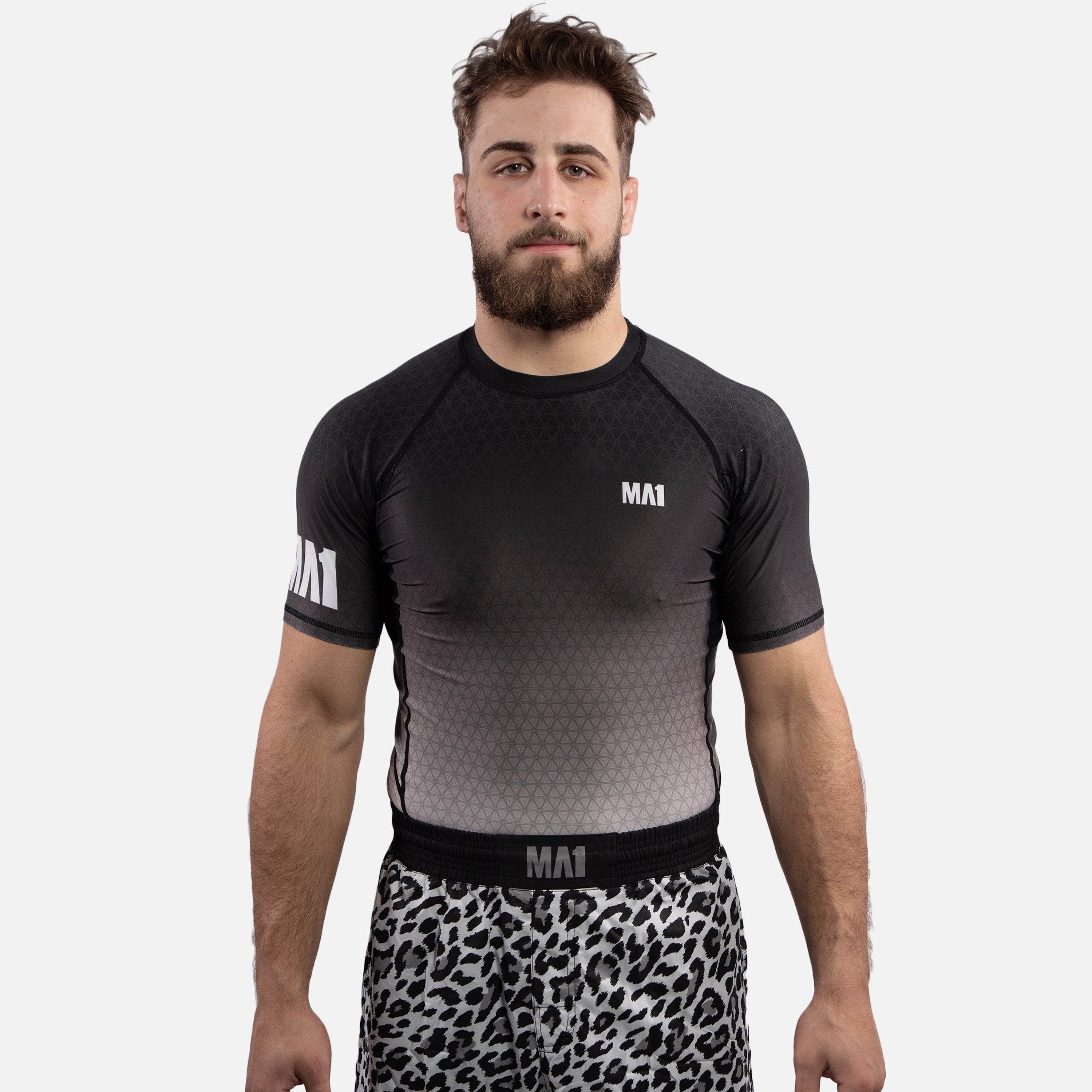 MA1 Short Sleeve Rash Guard - Wagara White