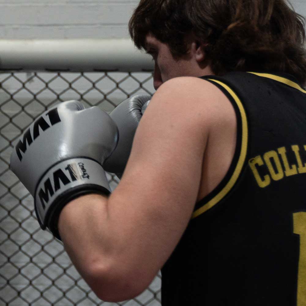 MA1 Combat Leather Boxing Gloves - Grey